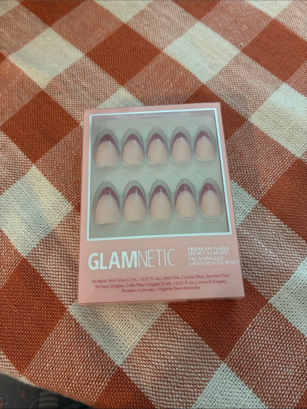 Rose Garden Short Almond Press-On Nails